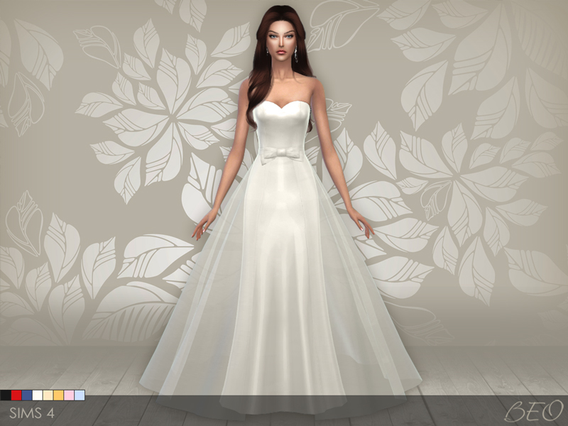 Wedding dress 01 for The Sims 4 by BEO